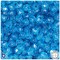 BeadTin Turquoise Sparkle 8mm Faceted Round Plastic Craft Beads (450pcs)